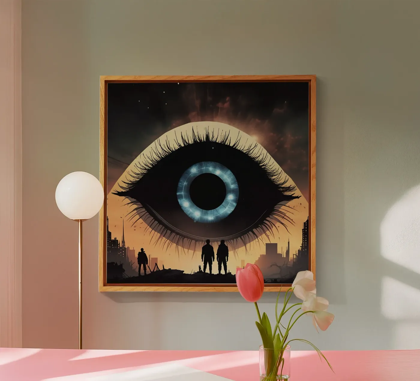 œil_2 plexiglas de AI-Portraits by LK