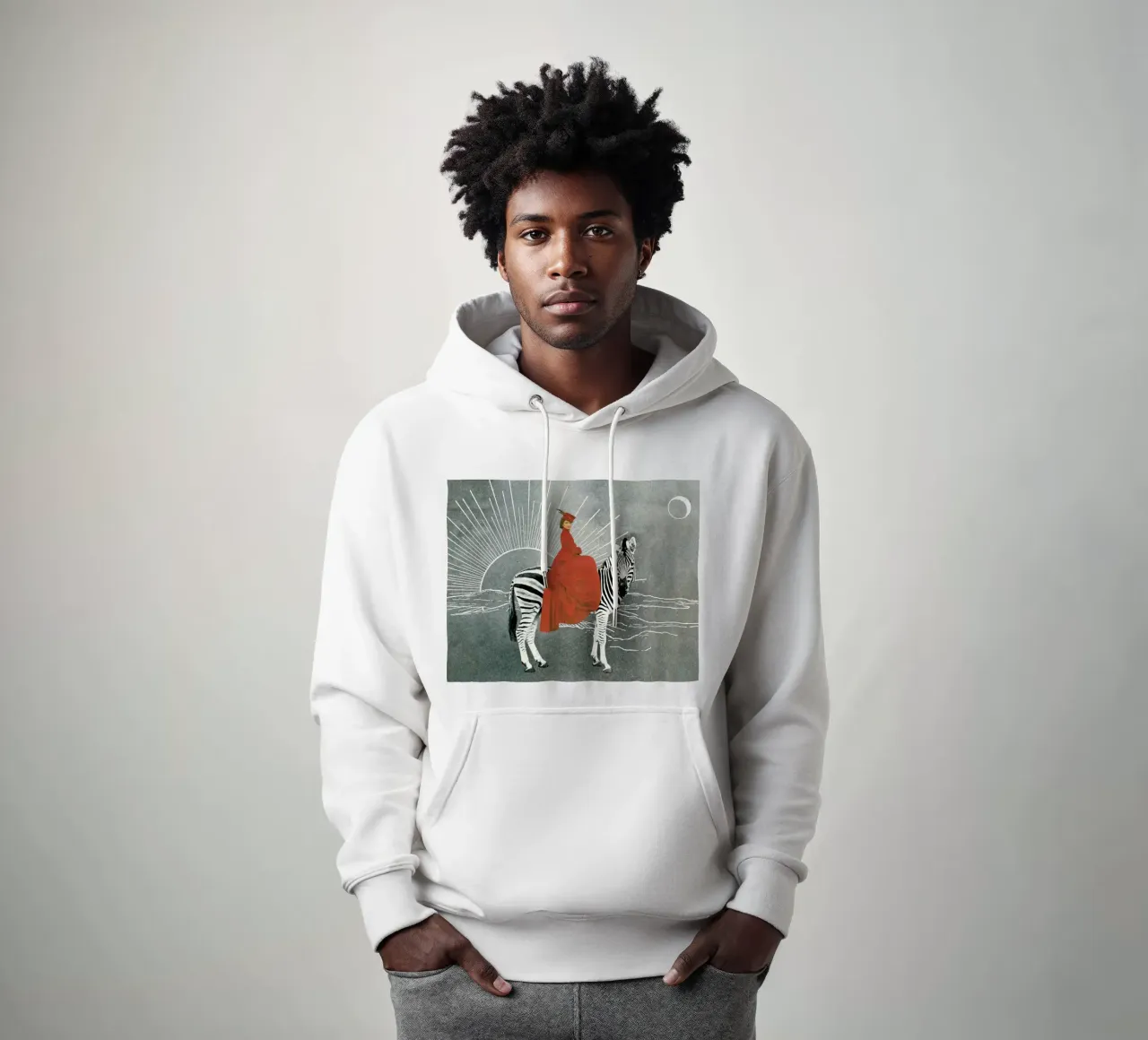 My Zebra and I felpa con cappuccio da MsGonzalez