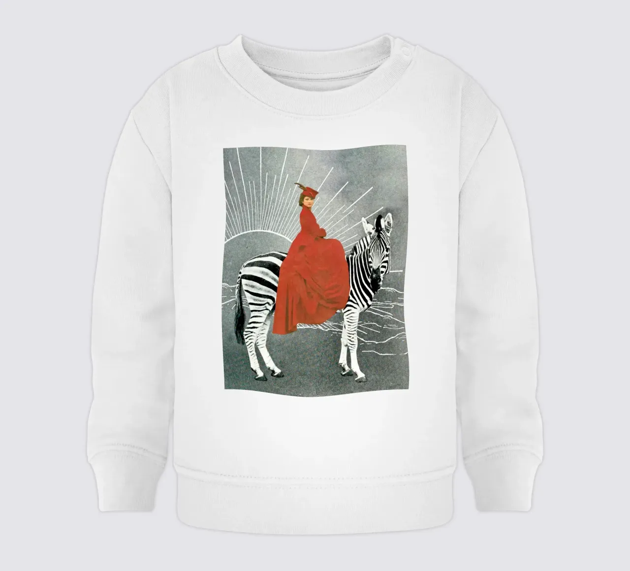 My Zebra and I baby sweatshirt van MsGonzalez