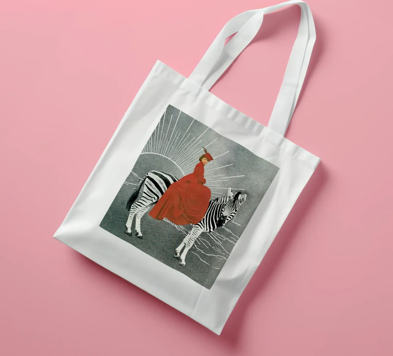My Zebra and I borsa in juta da MsGonzalez