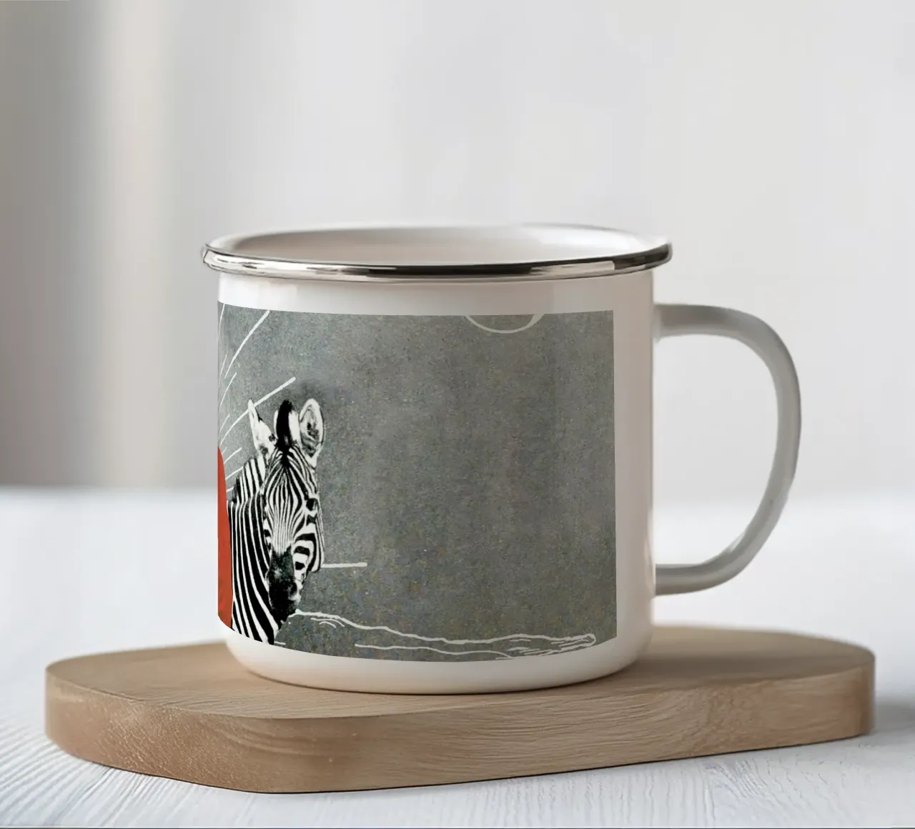 My Zebra and I tazza in smalto da MsGonzalez