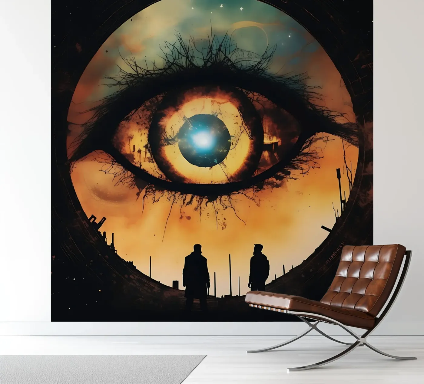 Eye_3 fotobehang van AI-Portraits by LK