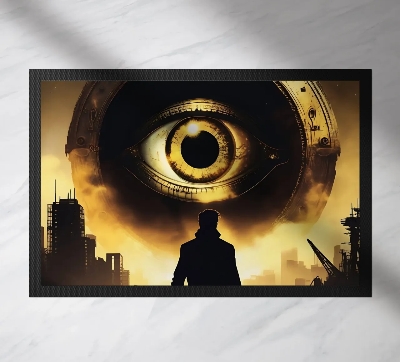 Eye_4 doormat by AI-Portraits by LK