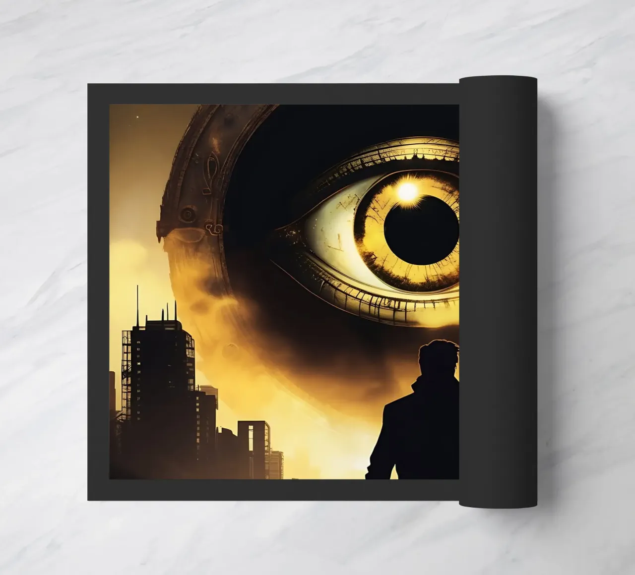 Eye_4 doormat by AI-Portraits by LK