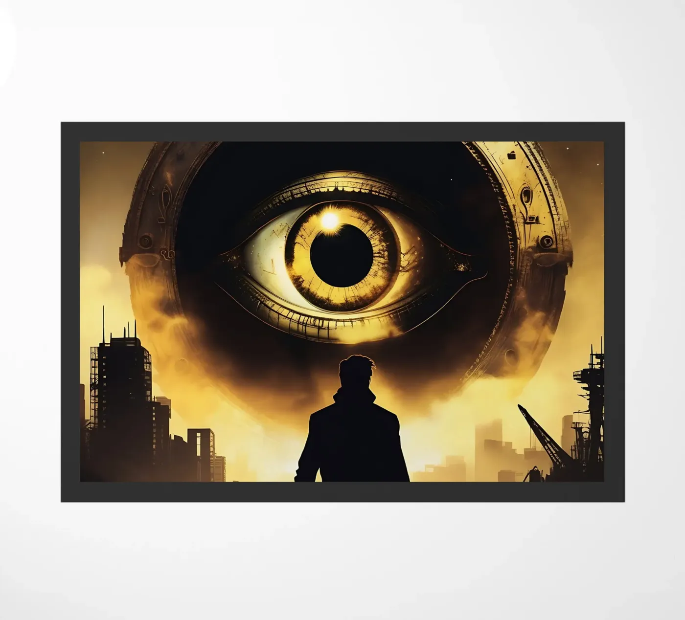 Eye_4 doormat by AI-Portraits by LK
