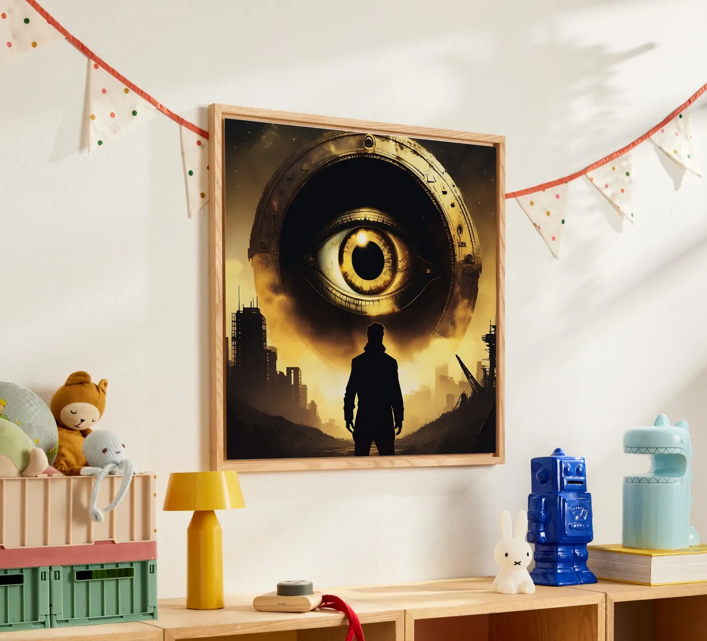 Oog_4 acryl van AI-Portraits by LK