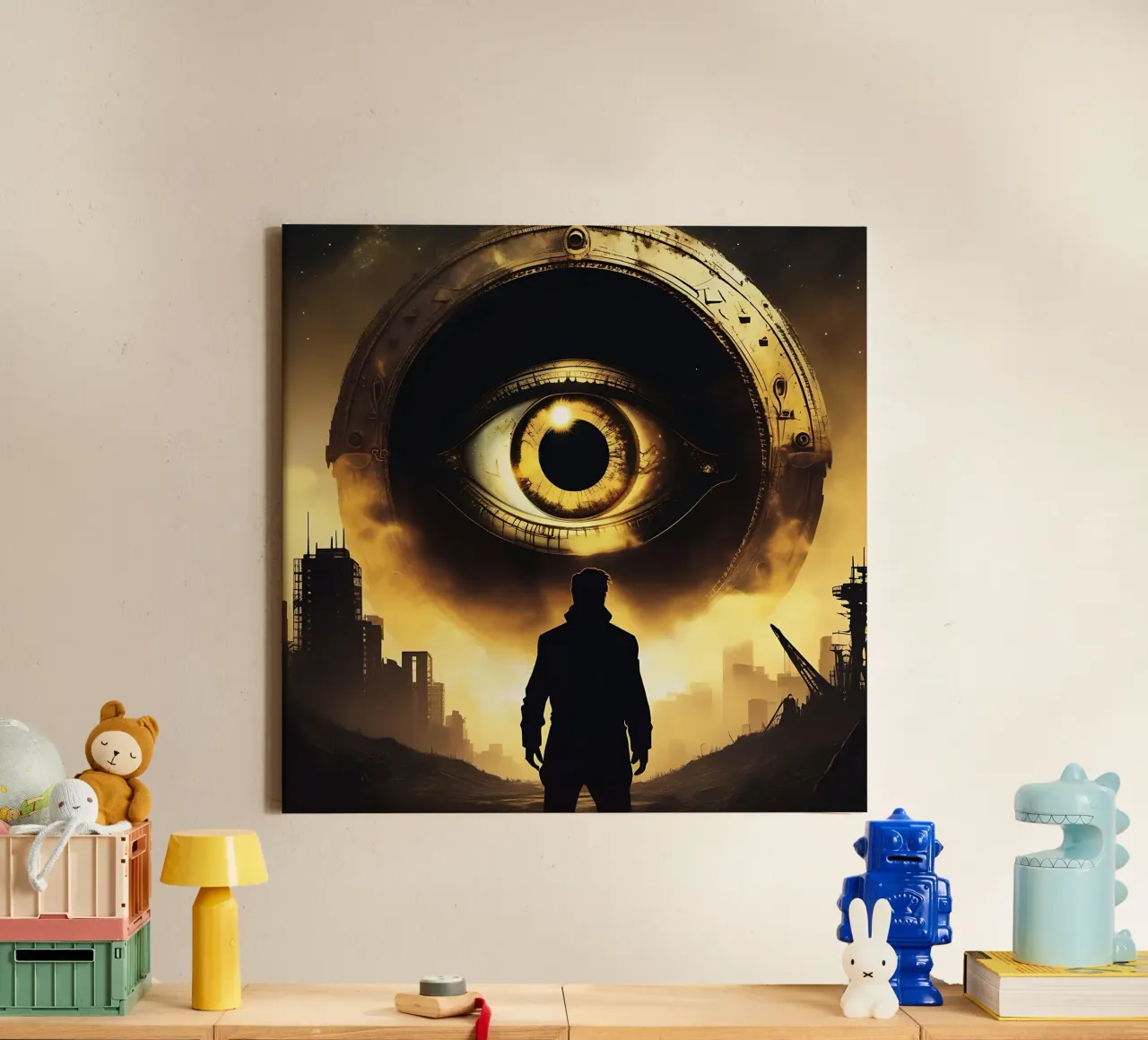 Eye_4 canvas by AI-Portraits by LK