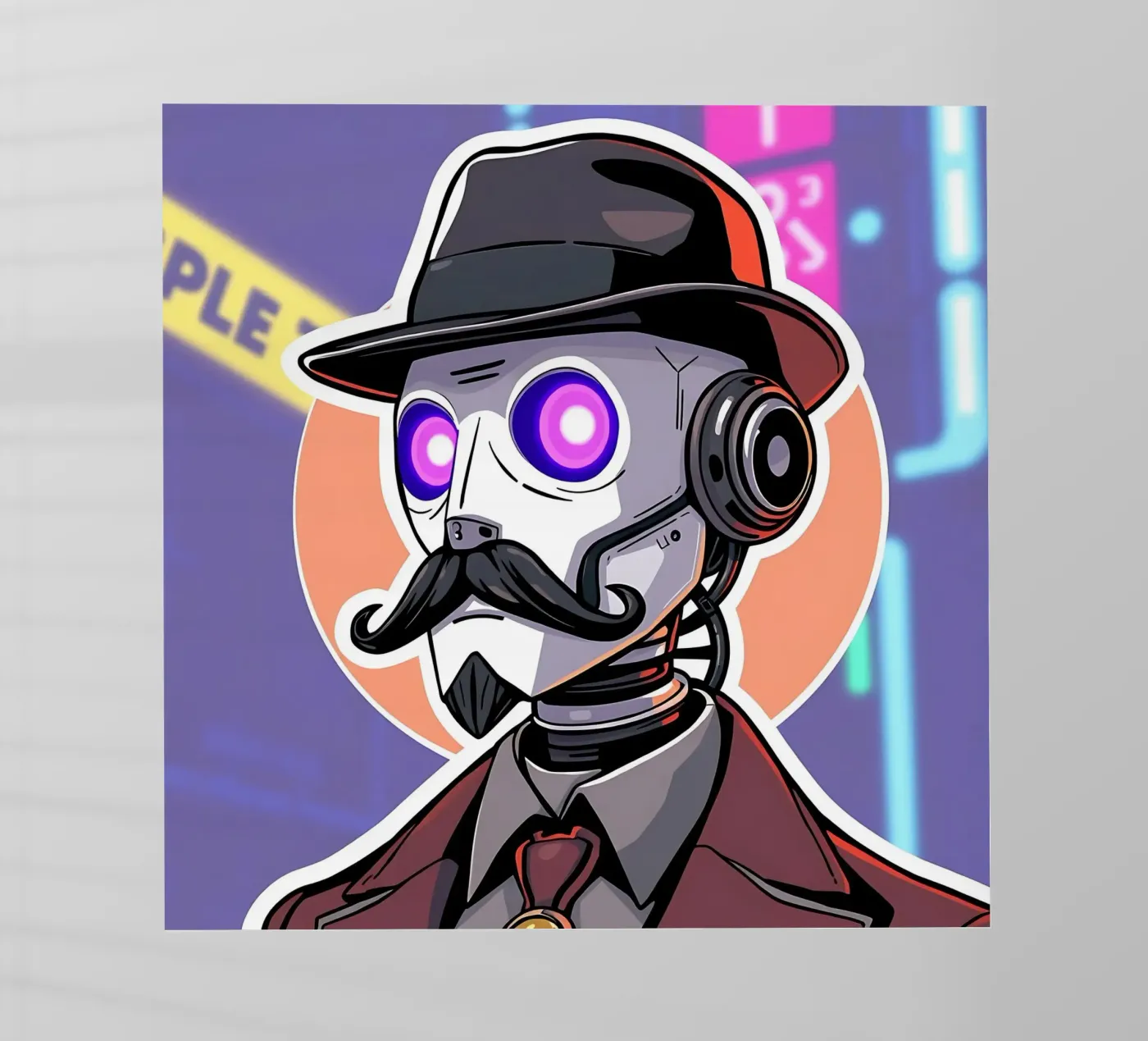 Roboter_1 pellicola backlit da AI-Portraits by LK