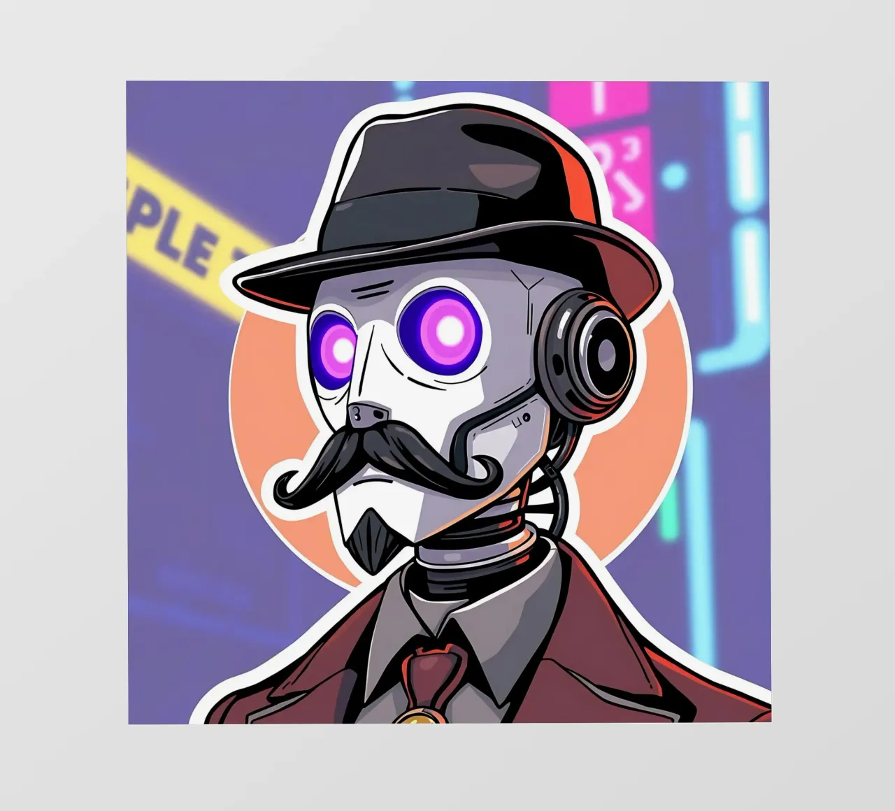 Roboter_1 pellicola backlit da AI-Portraits by LK