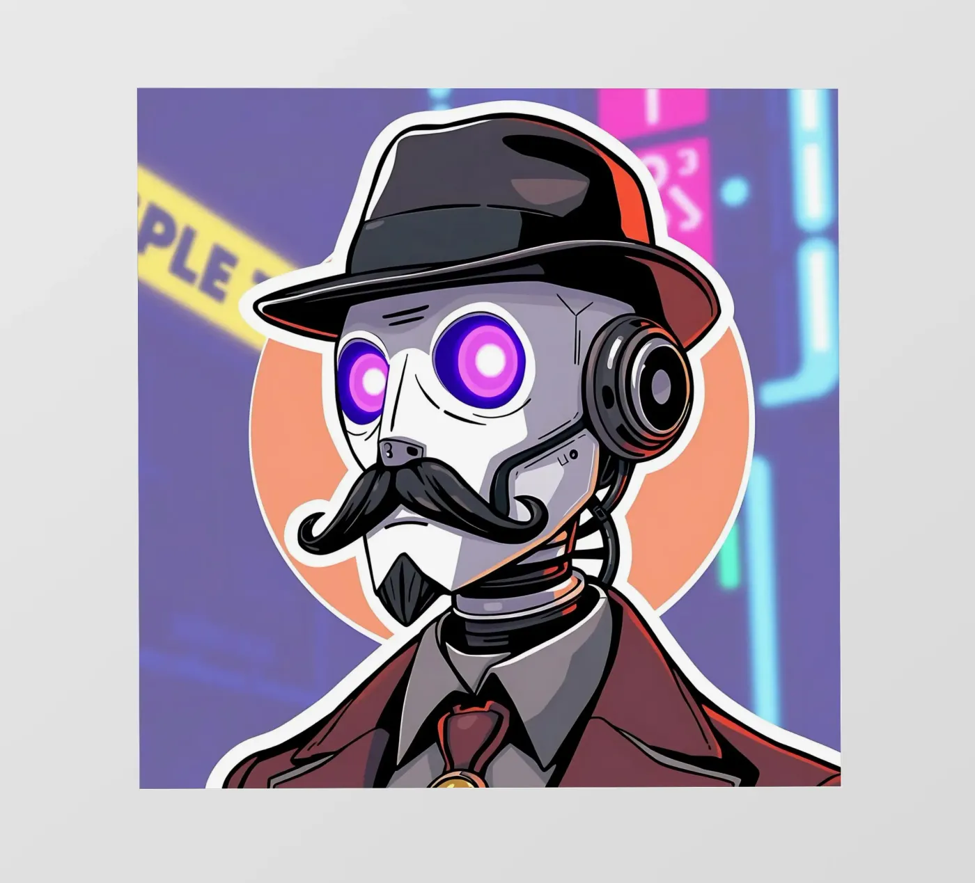 Roboter_1 pellicola backlit da AI-Portraits by LK