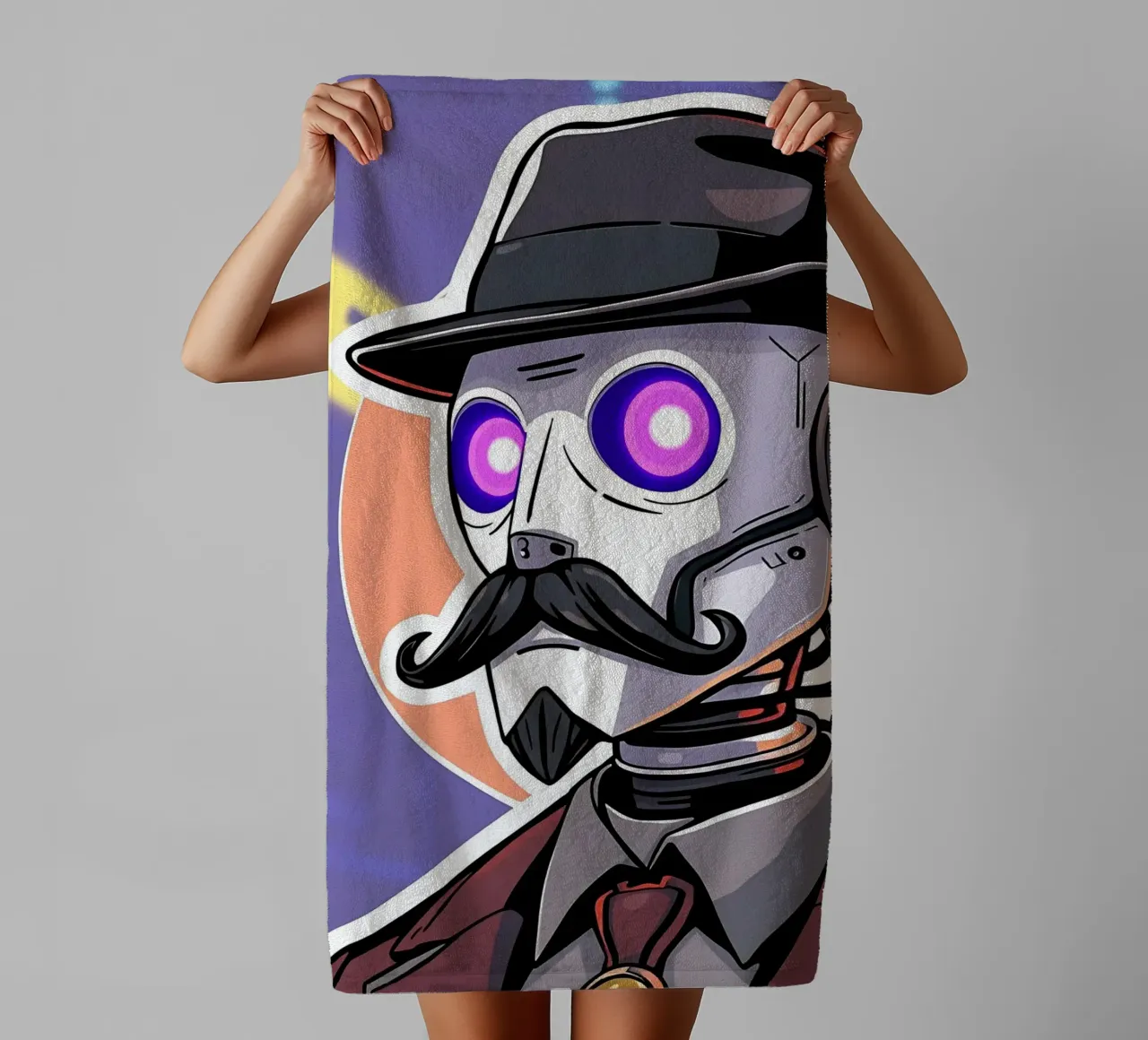 Roboter_1 asciugamano da bagno da AI-Portraits by LK