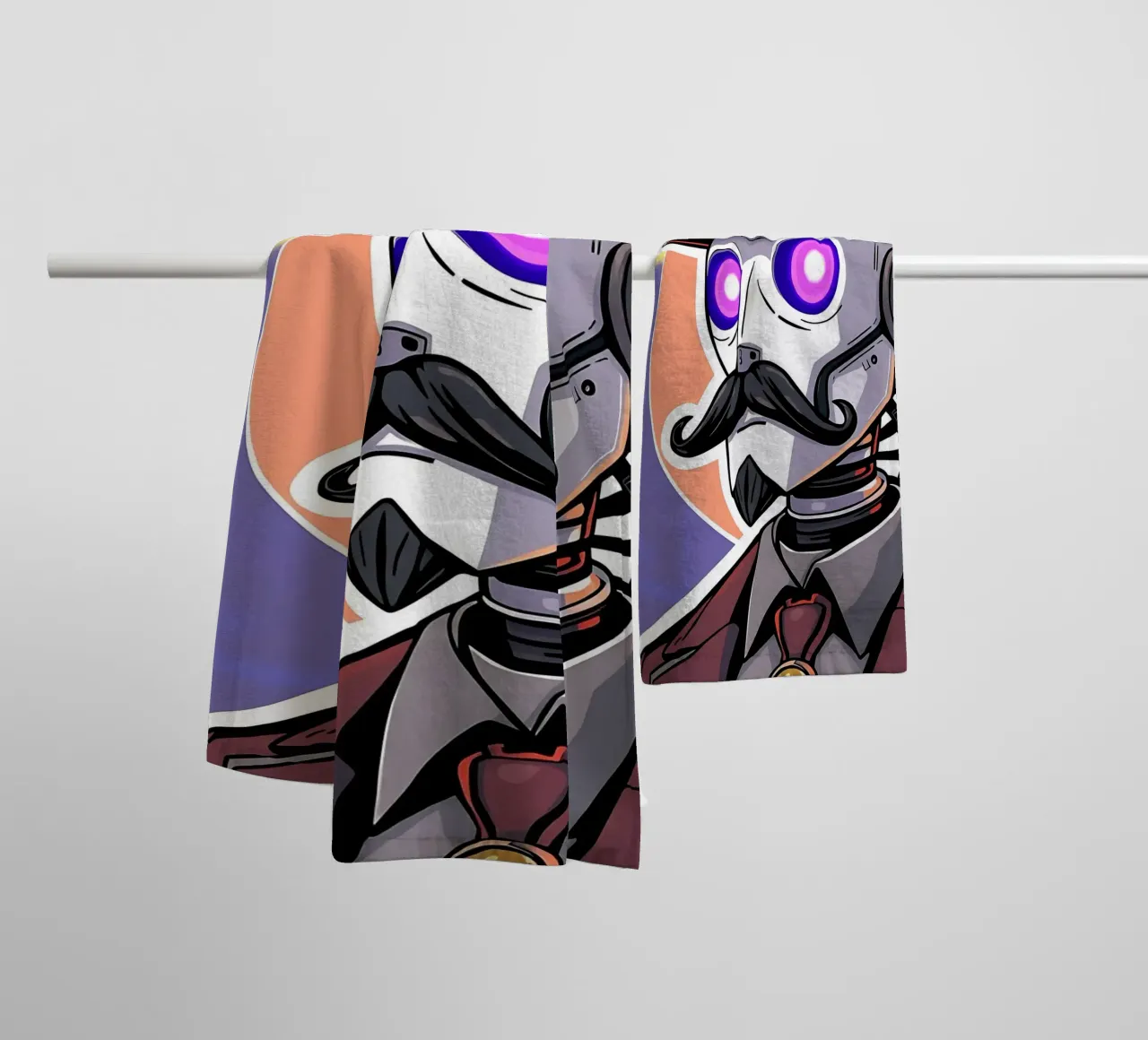 Roboter_1 asciugamano da bagno da AI-Portraits by LK