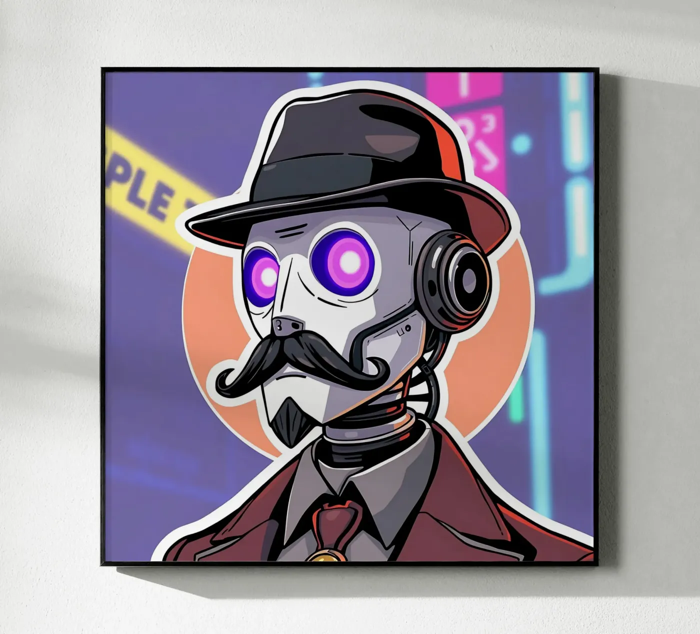 Roboter_1 acryl van AI-Portraits by LK