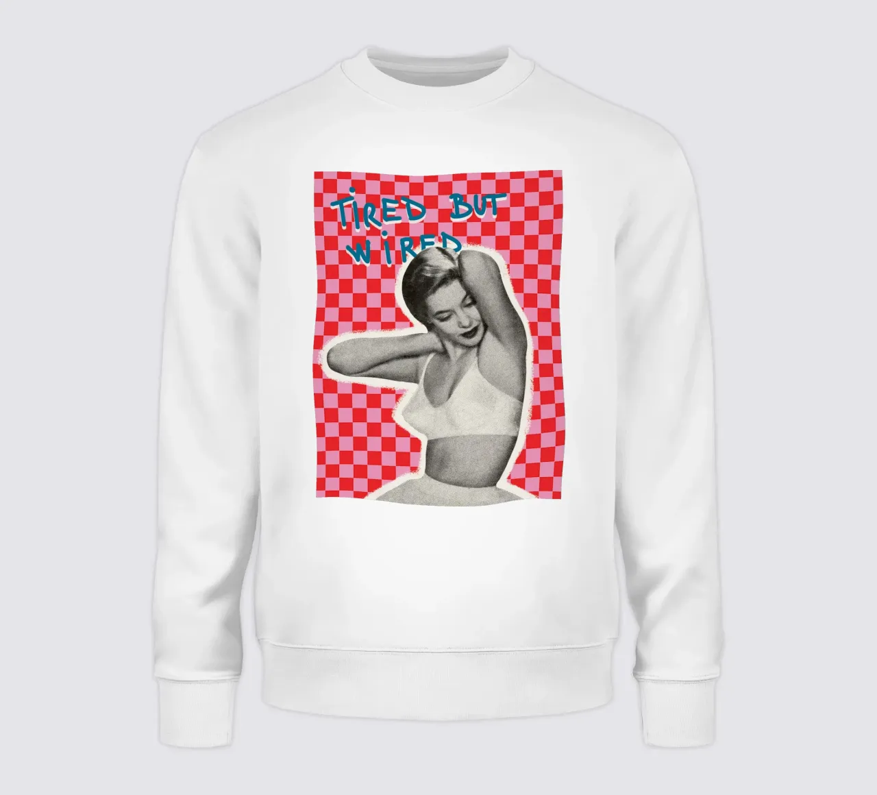 Tired but Wired felpa da MsGonzalez