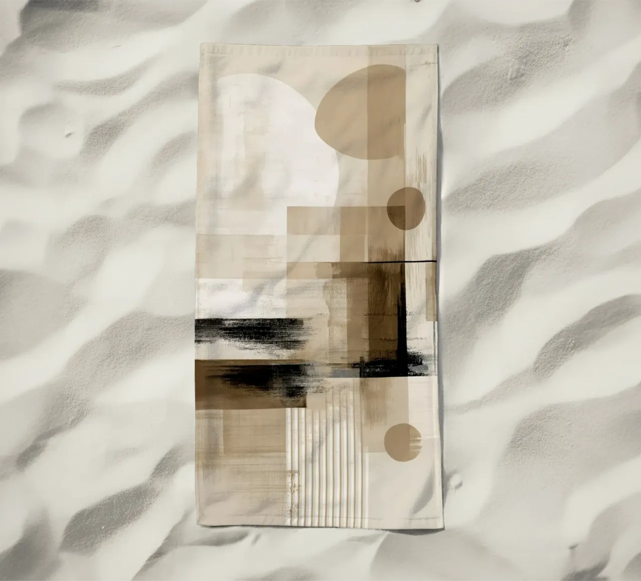 Abstrait brun serviette de plage de Pictura
