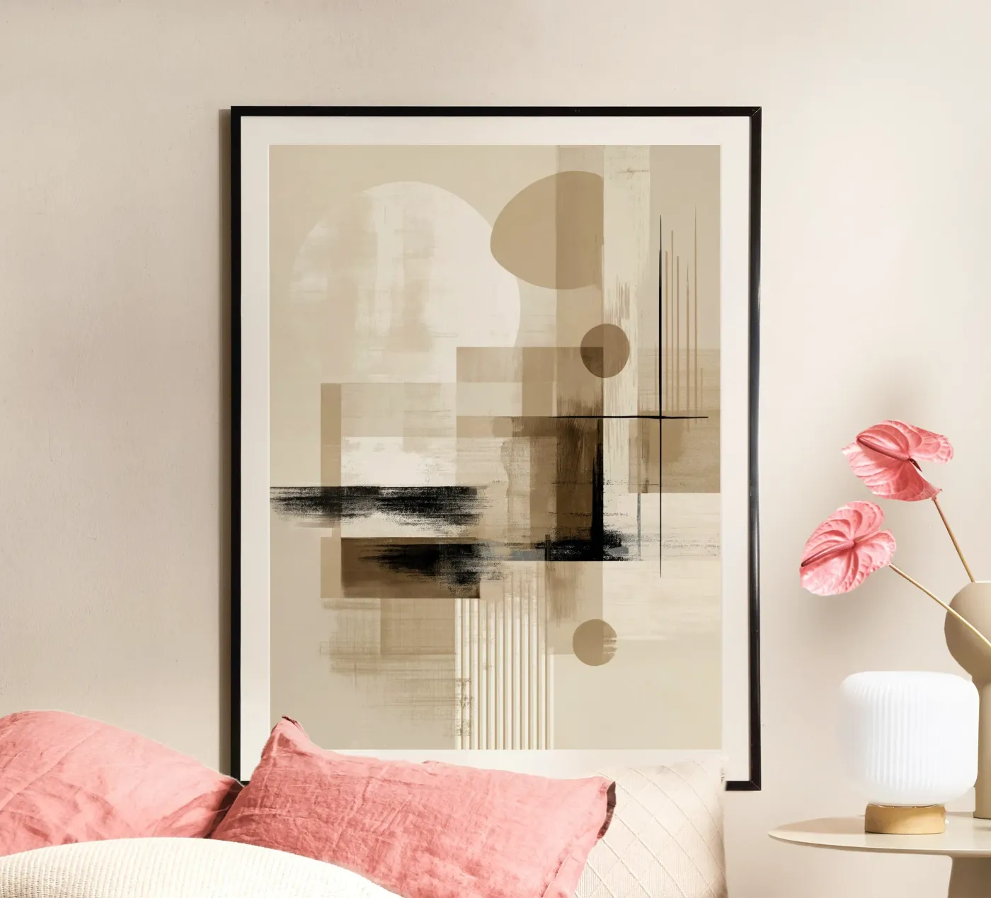 Abstract brown poster by Pictura