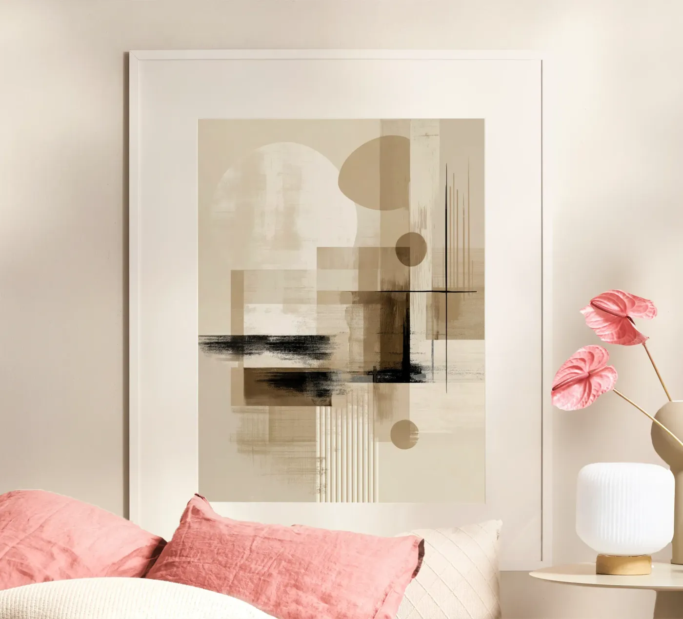 Abstract brown poster by Pictura