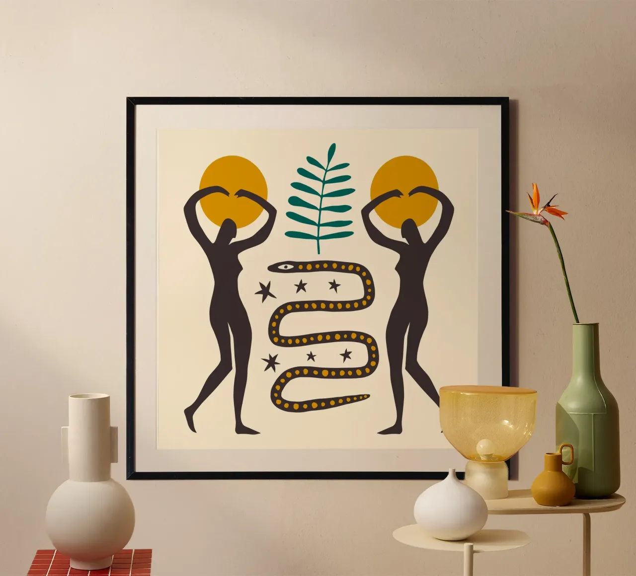 The Spirit Series No 04 poster con telaio in alluminio da treechild