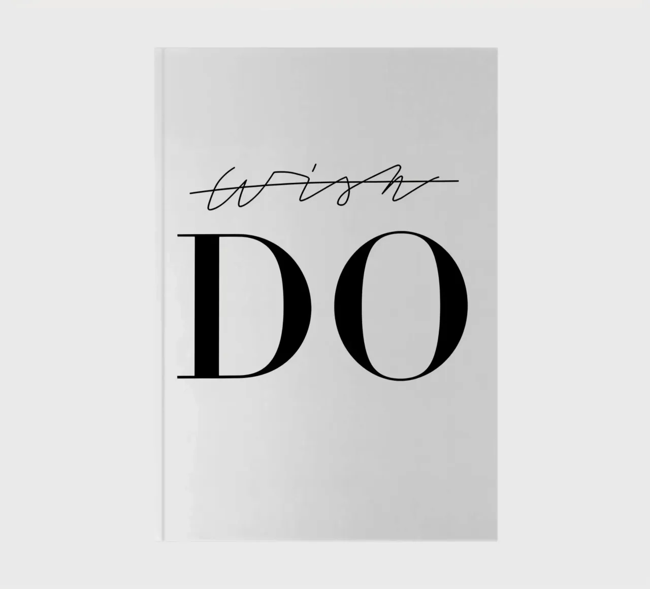typography motivational inspirational notebook by Mary Bennett