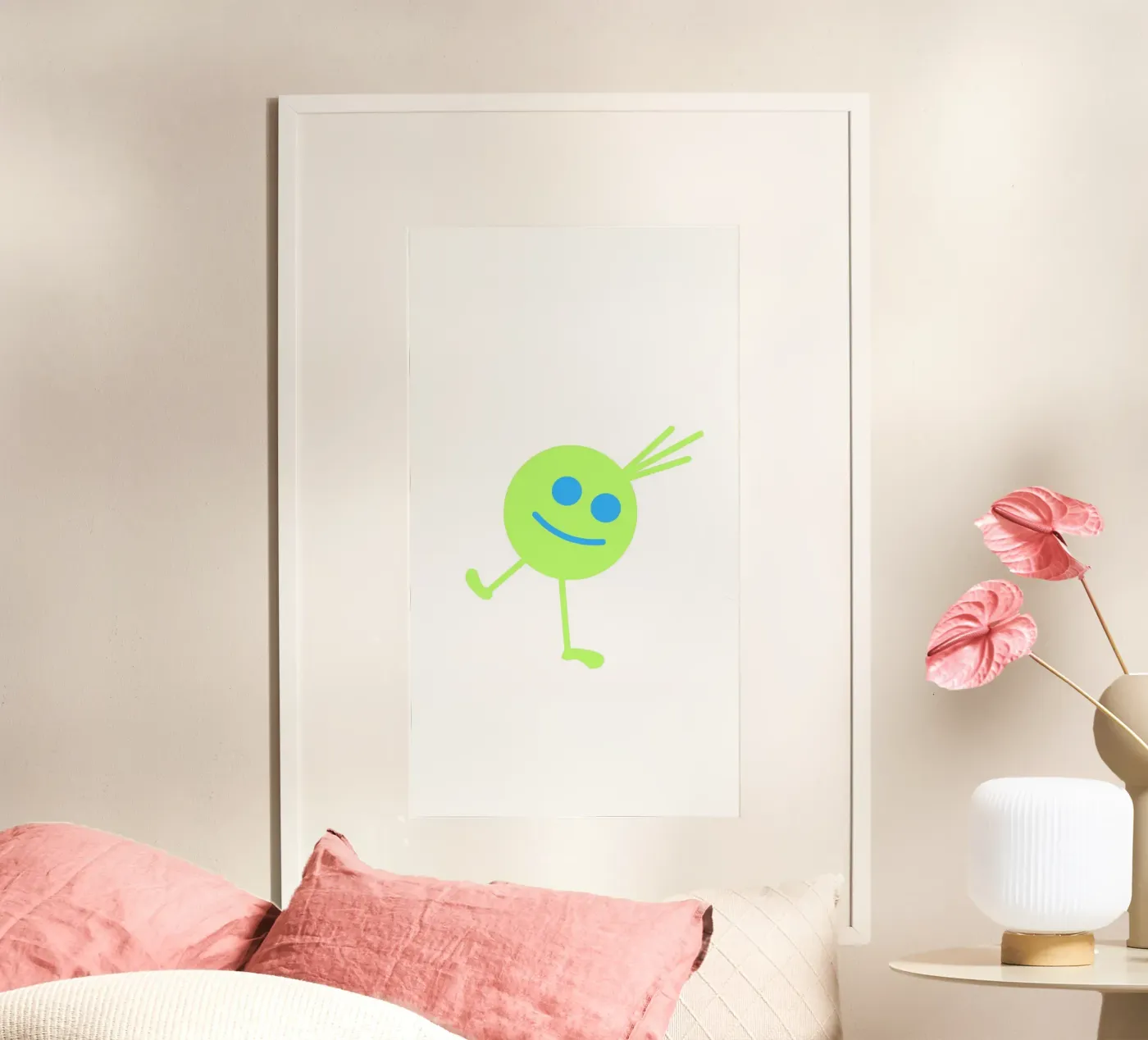 Green Mini poster van Sunshine Design