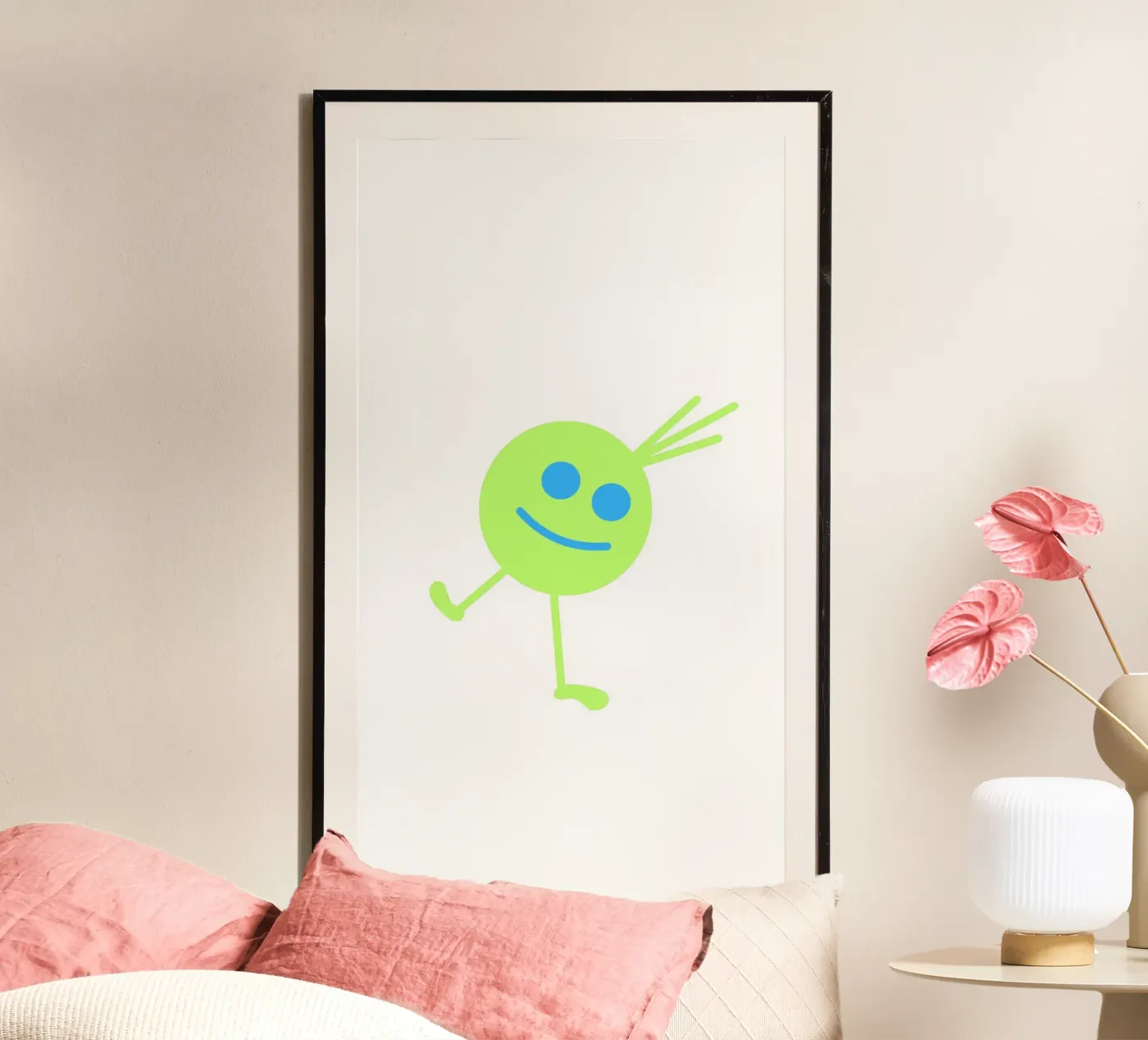 Green Mini poster van Sunshine Design