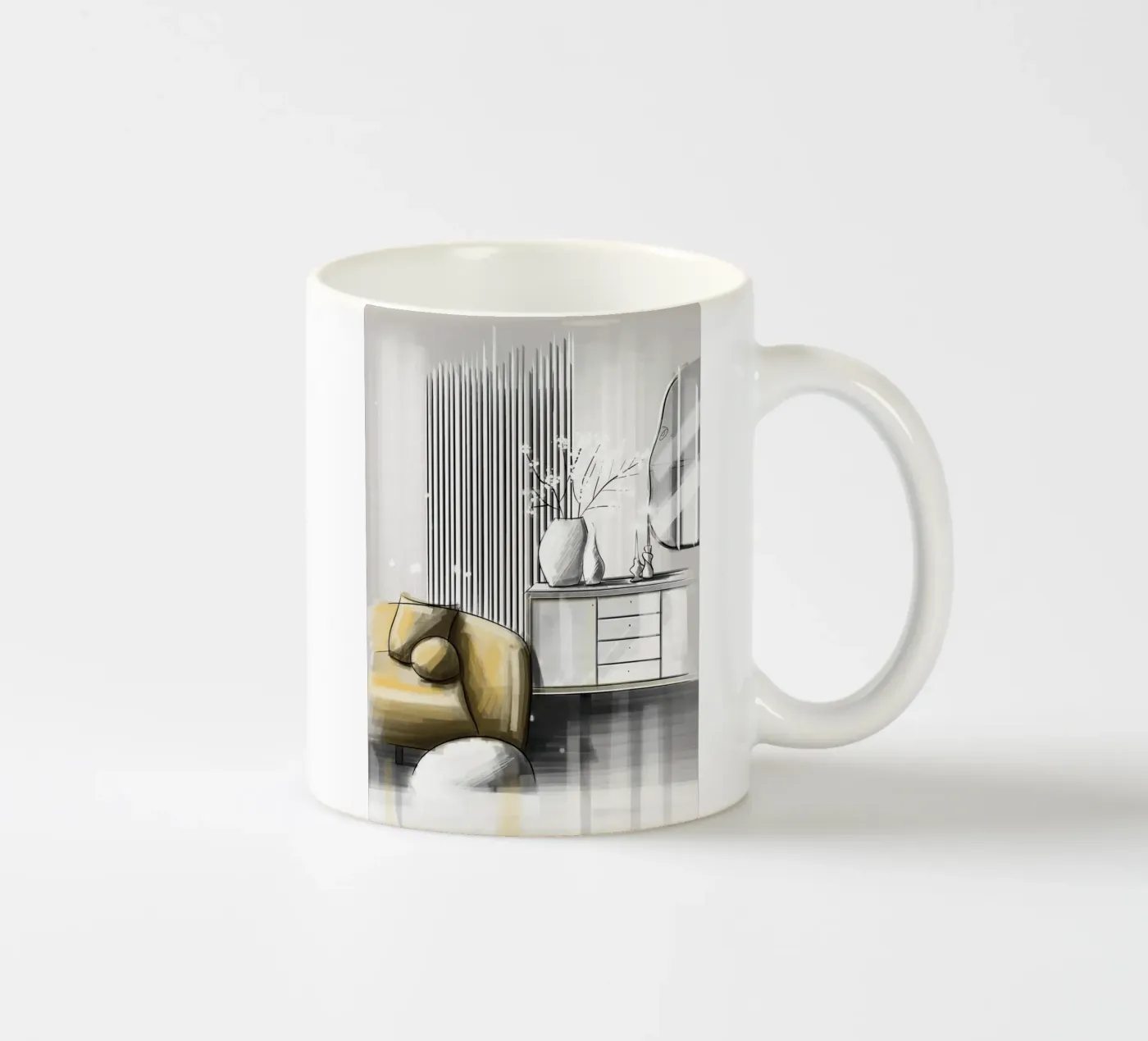 interior ceramic mug by by elle arts