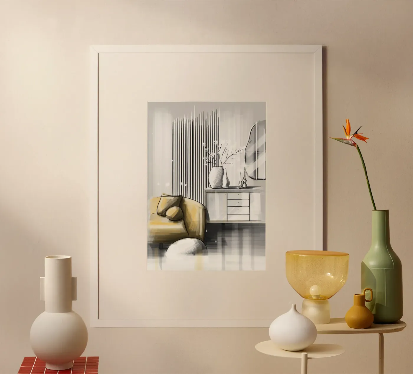 interior poster by by elle arts