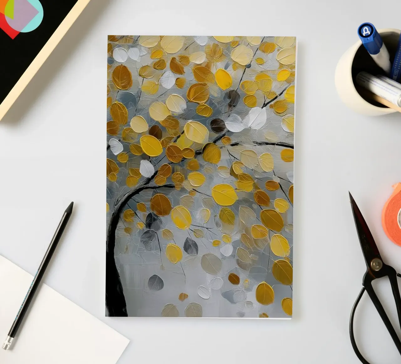 Boom abstract notebook by Pictura