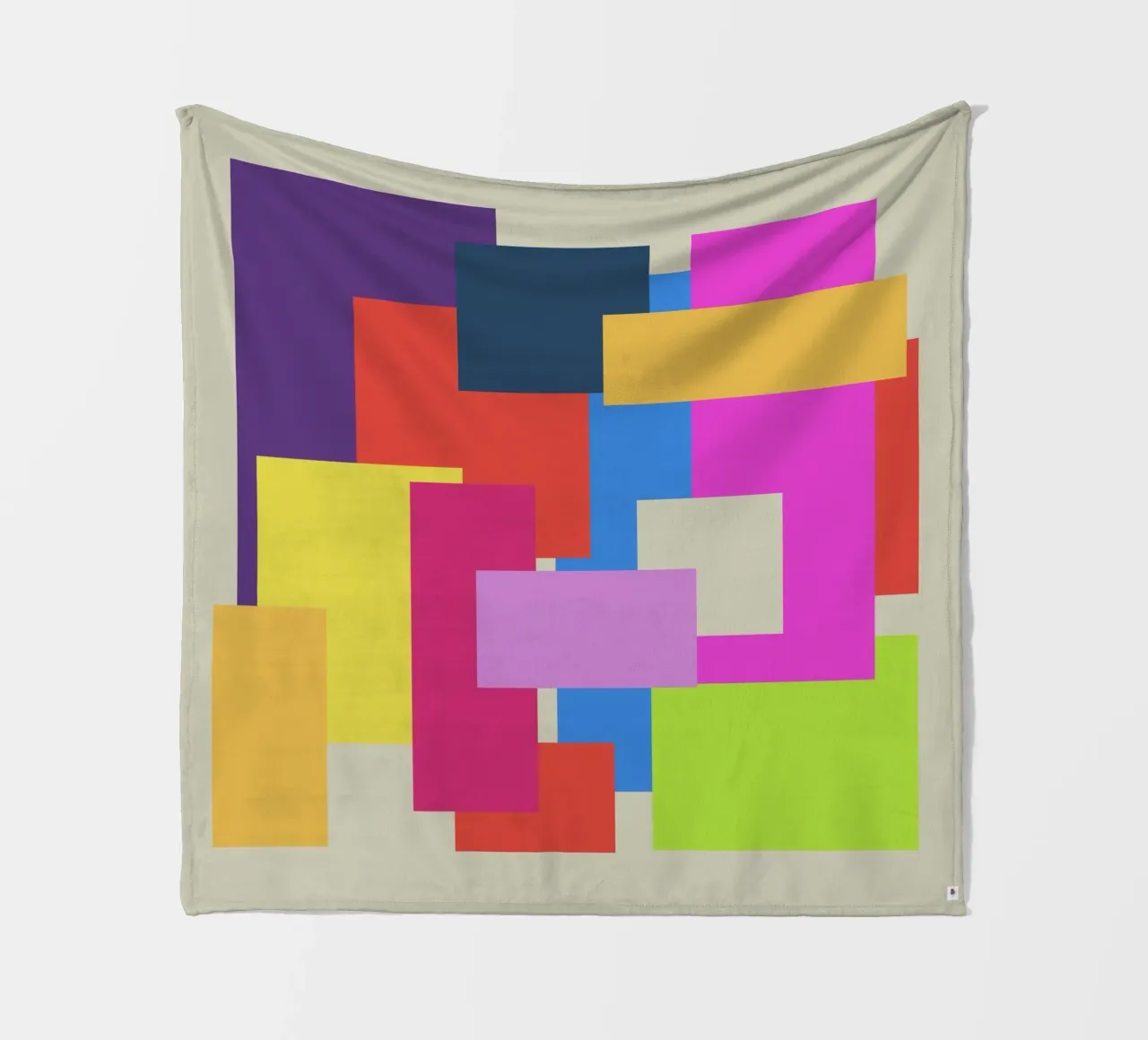 Bunte Quader coperta in pile da Nica Colorie