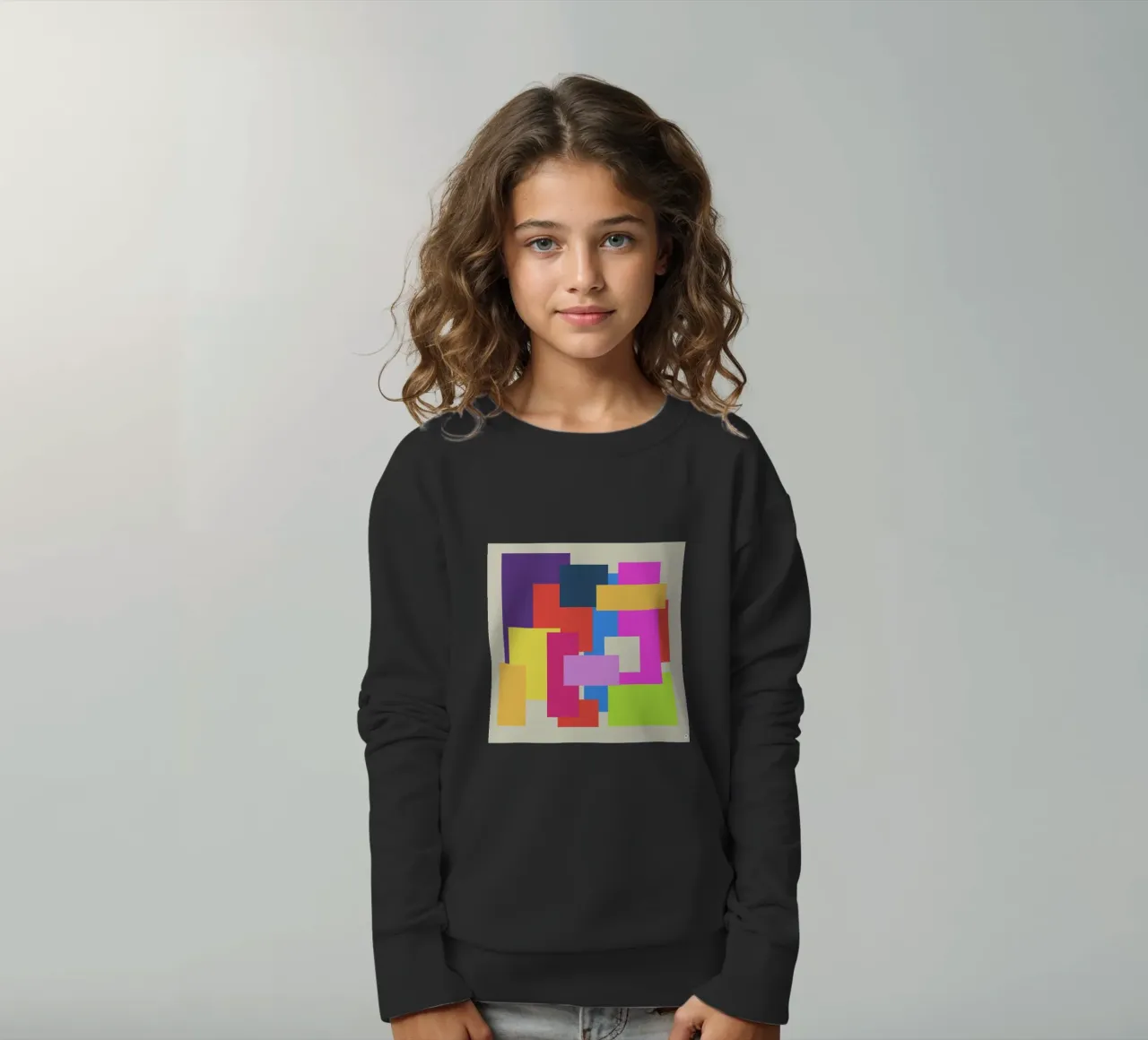 Bunte Quader felpa bambino da Nica Colorie