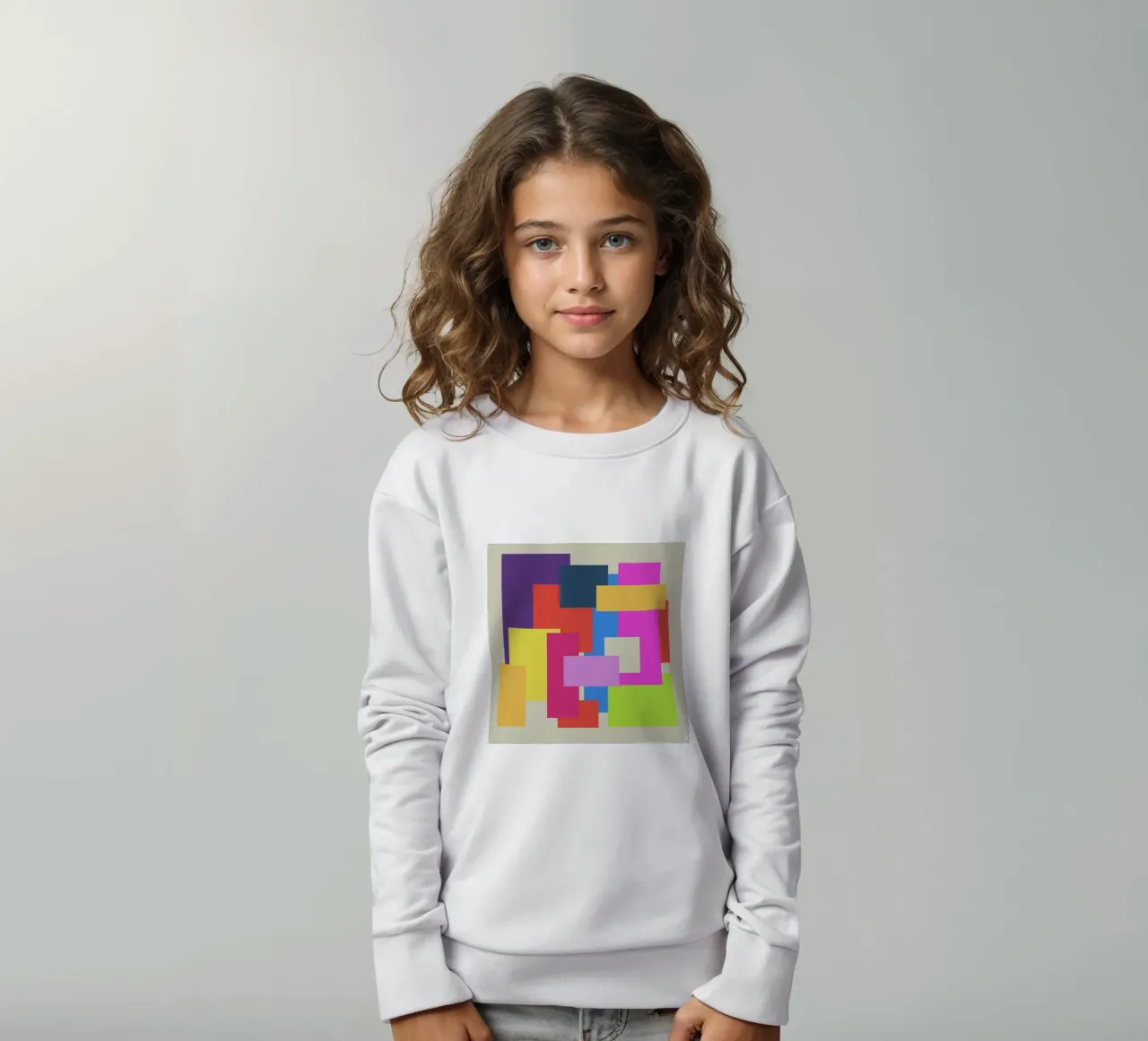 Bunte Quader felpa bambino da Nica Colorie
