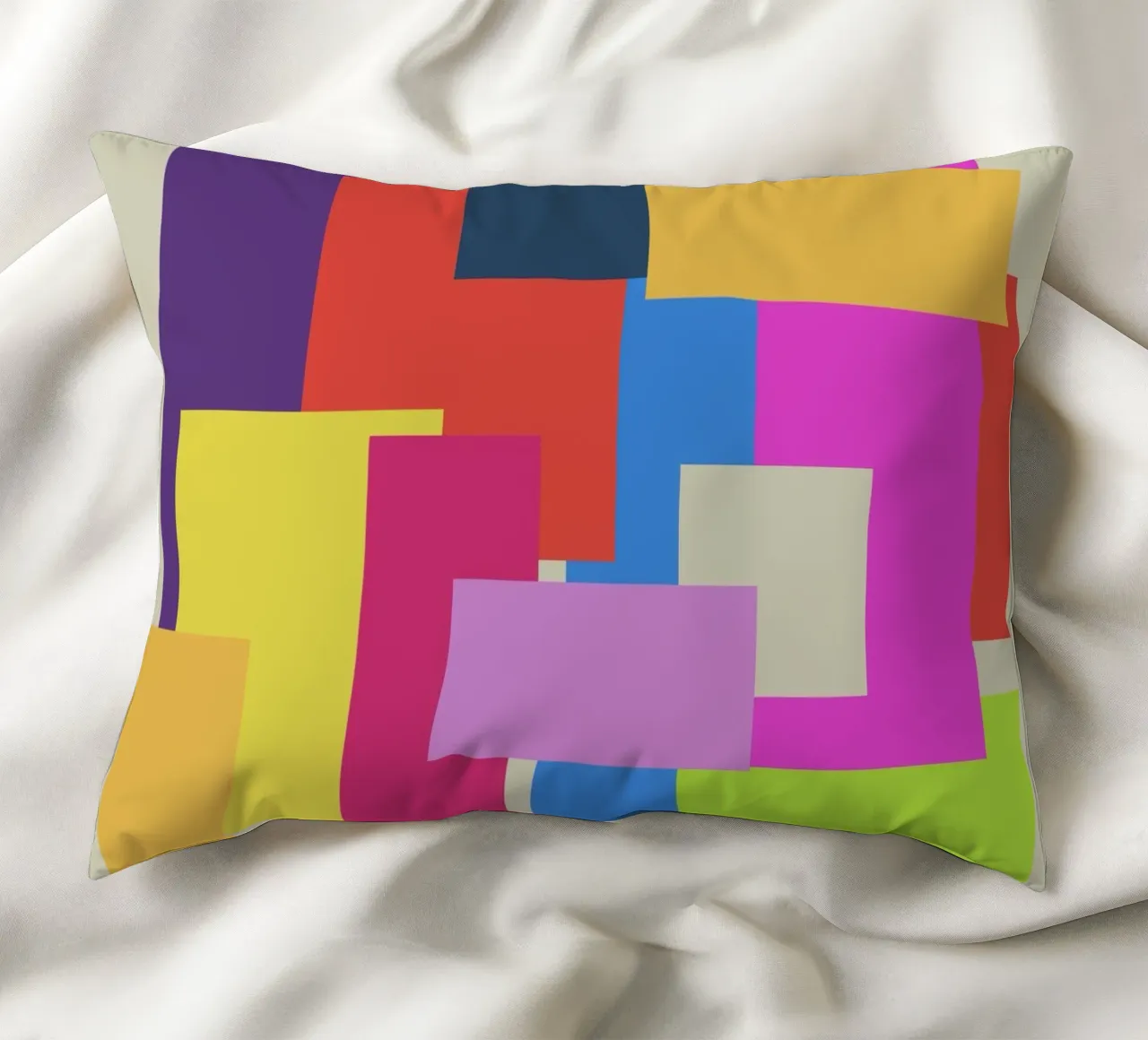 Bunte Quader cuscino da Nica Colorie