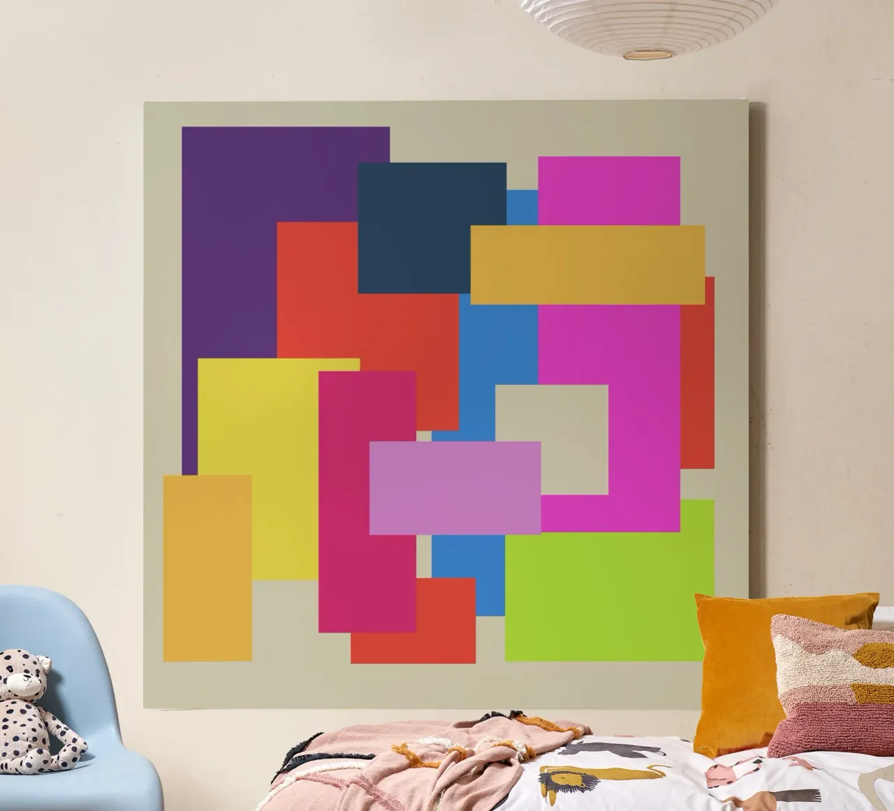 Bunte Quader tela da Nica Colorie