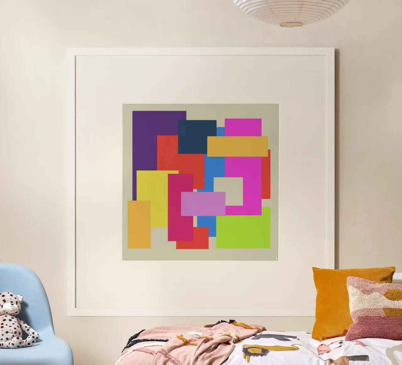 Bunte Quader carta hahnemühle da Nica Colorie