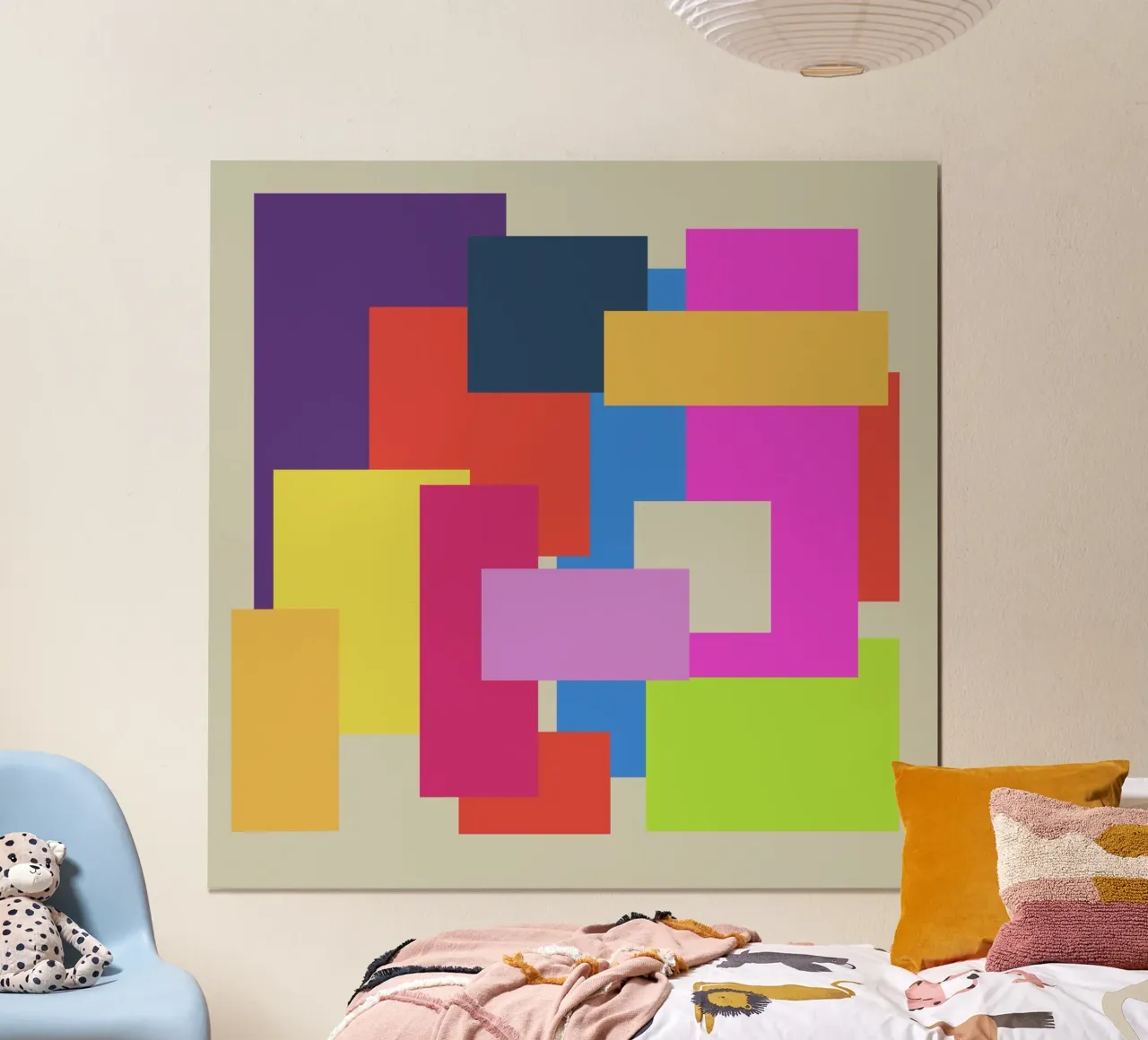 Bunte Quader carta hahnemühle da Nica Colorie