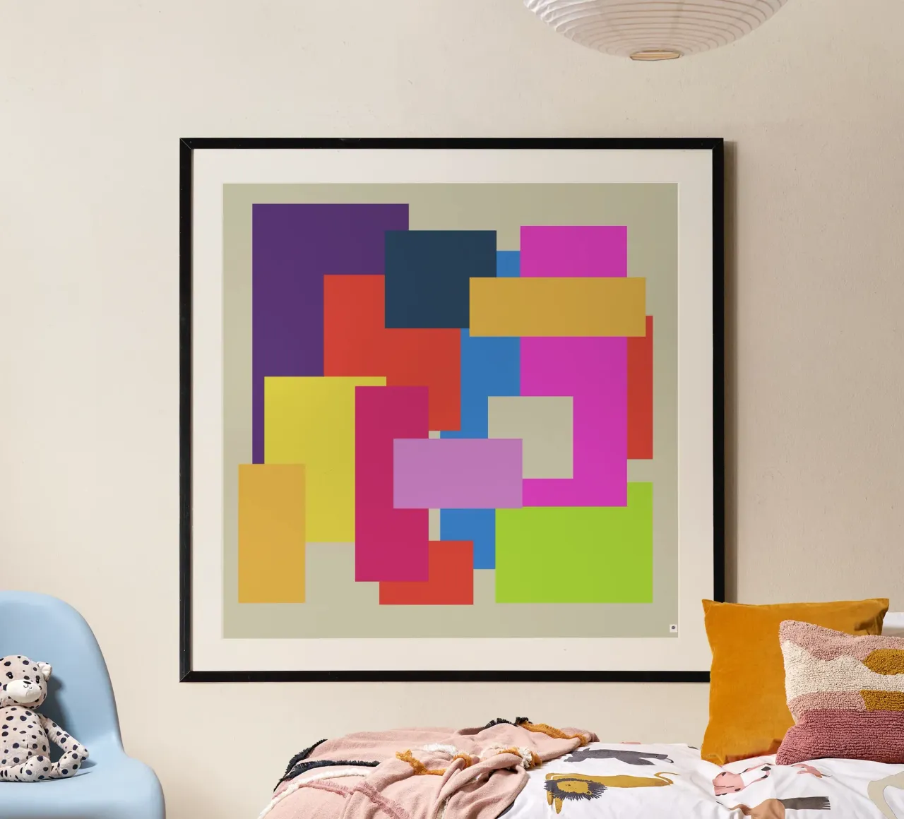 Bunte Quader carta hahnemühle da Nica Colorie