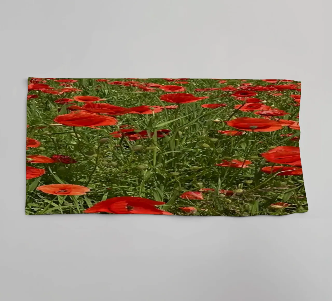 Il papavero in fiore a giugno asciugamano da bagno da Art Studio by Iris