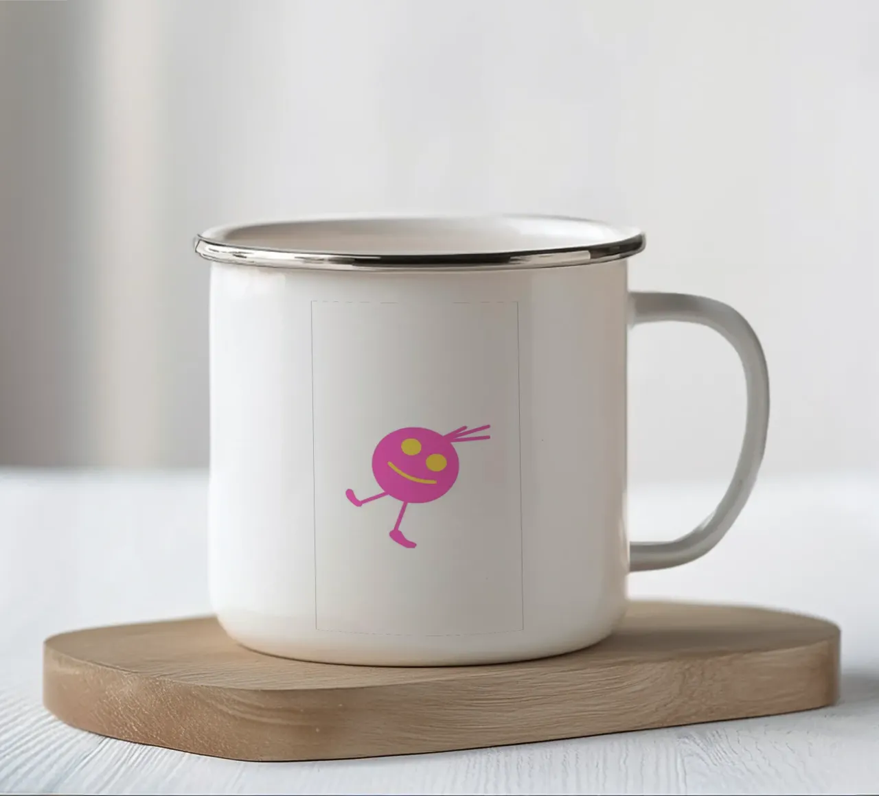Pink mini tazza in smalto da Sunshine Design