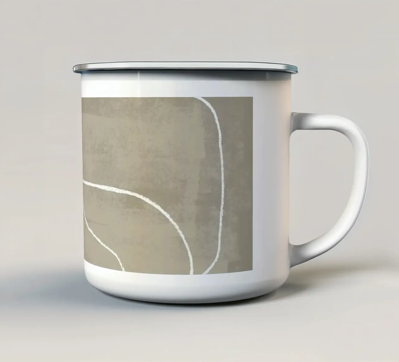 Scarabocchi a matita 4 tazza in smalto da NouveauPrints