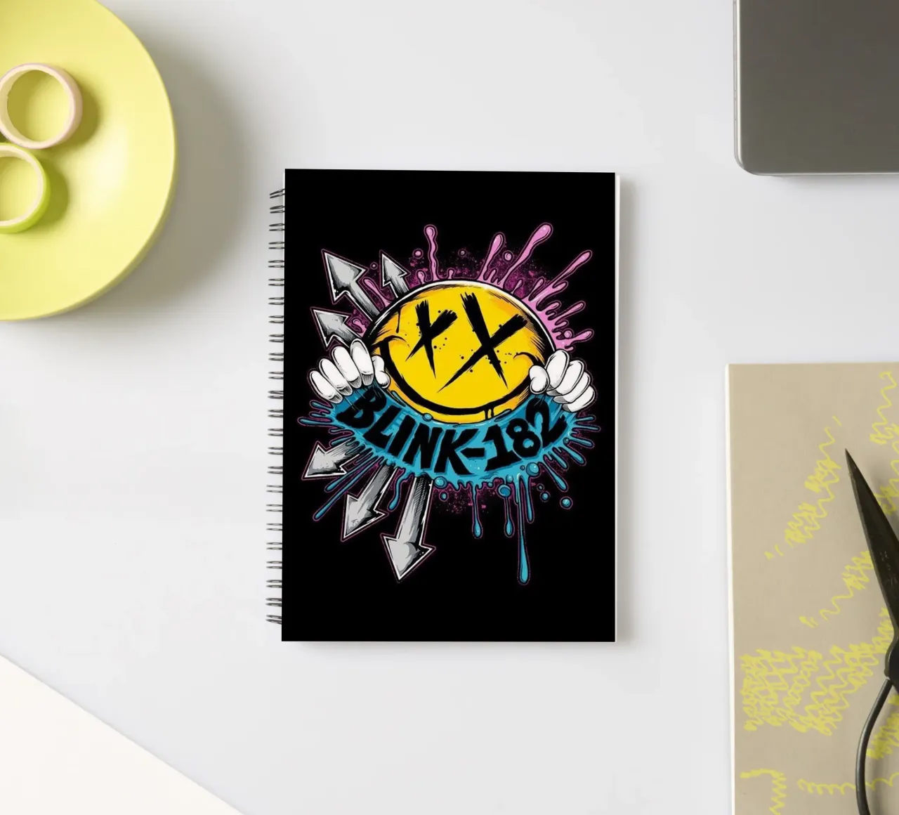 Blink - 122 Art spiral notebook by music soul