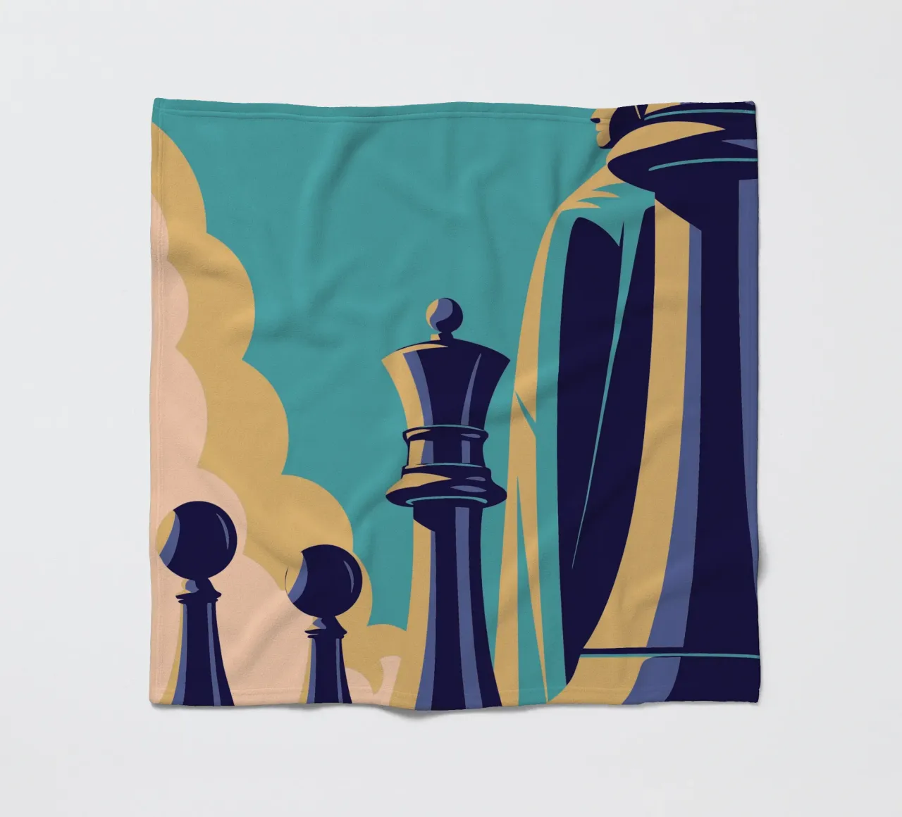 Playing Chess fleece blanket by STORE PRESENCE