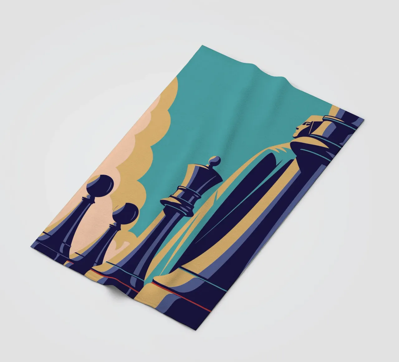 Playing Chess fleece blanket by STORE PRESENCE