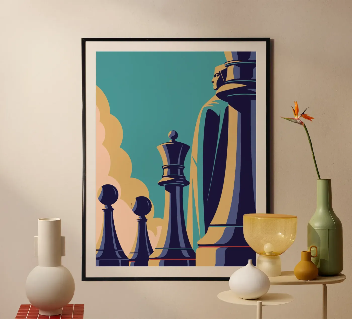 Playing Chess poster by STORE PRESENCE