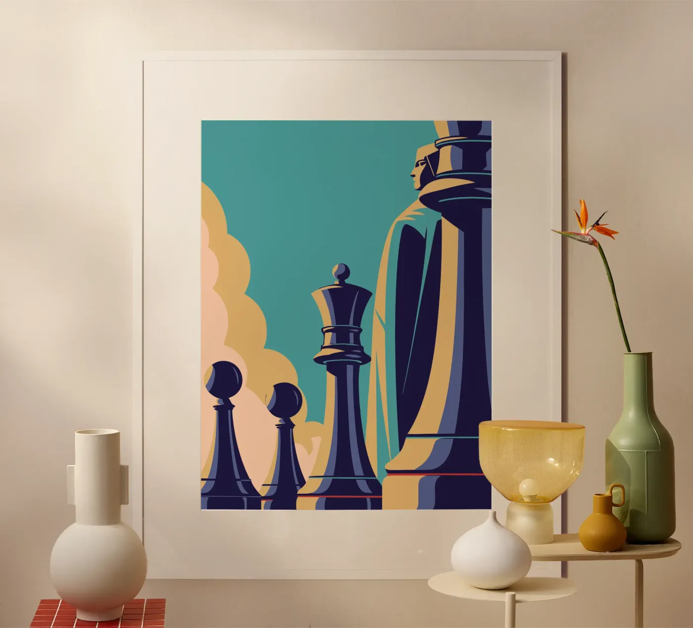 Playing Chess poster by STORE PRESENCE