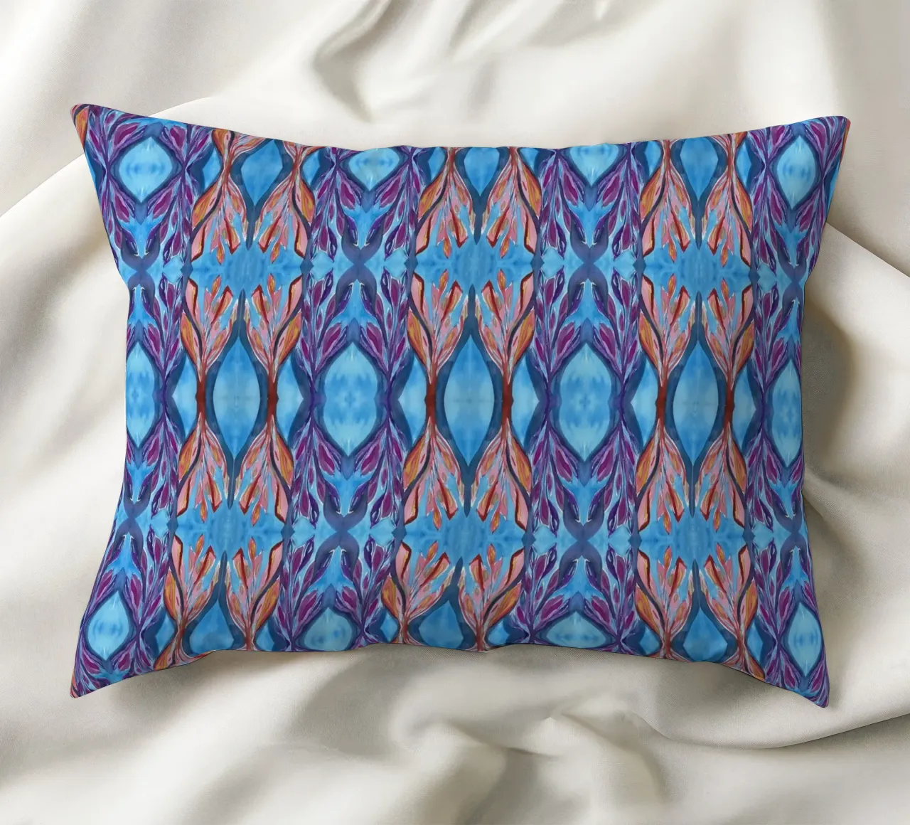 Muster Azur 2 decorative cushion by Nica Colorie