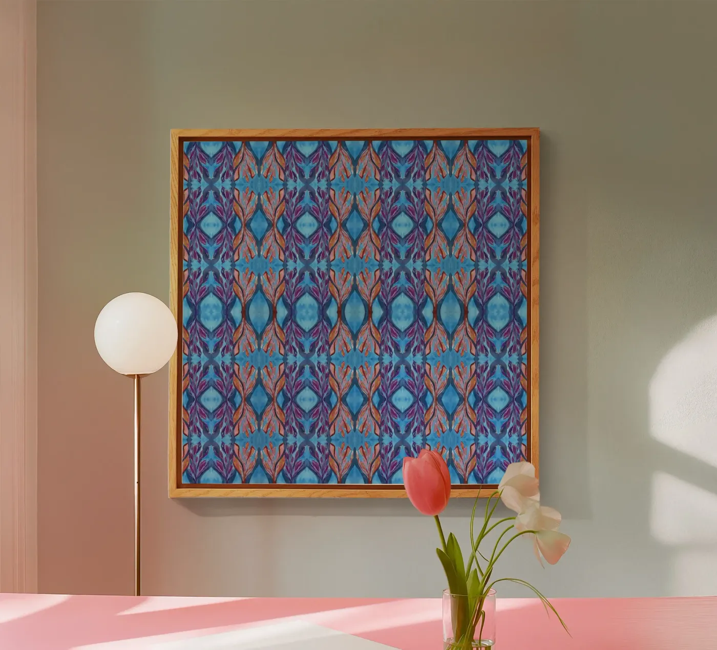 Muster Azur 2 Acryl-Glas von Nica Colorie