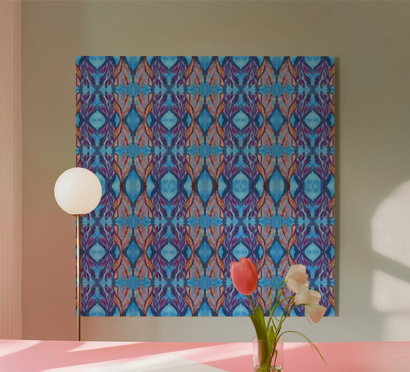 Muster Azur 2 Acryl-Glas von Nica Colorie
