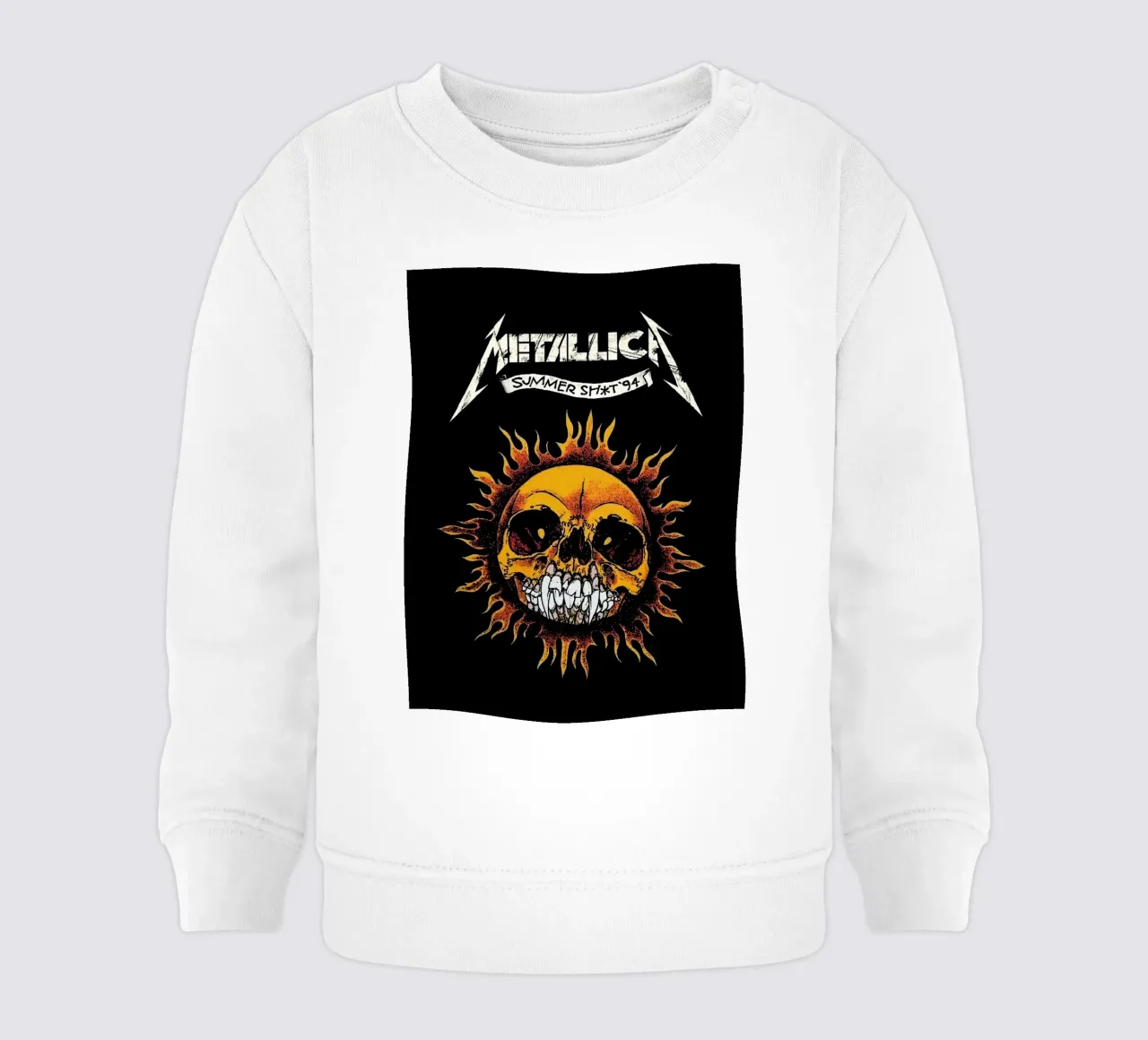 Arte del sole Metallichead felpa neonato da music soul