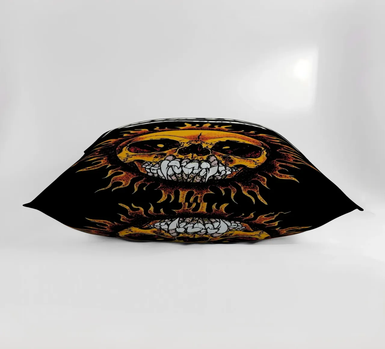 Metallischer Kopf Sonnenschein Kunst Kissen von music soul