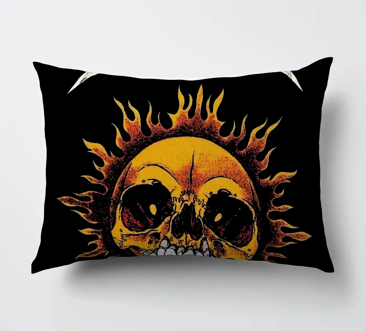 Metallischer Kopf Sonnenschein Kunst Kissen von music soul